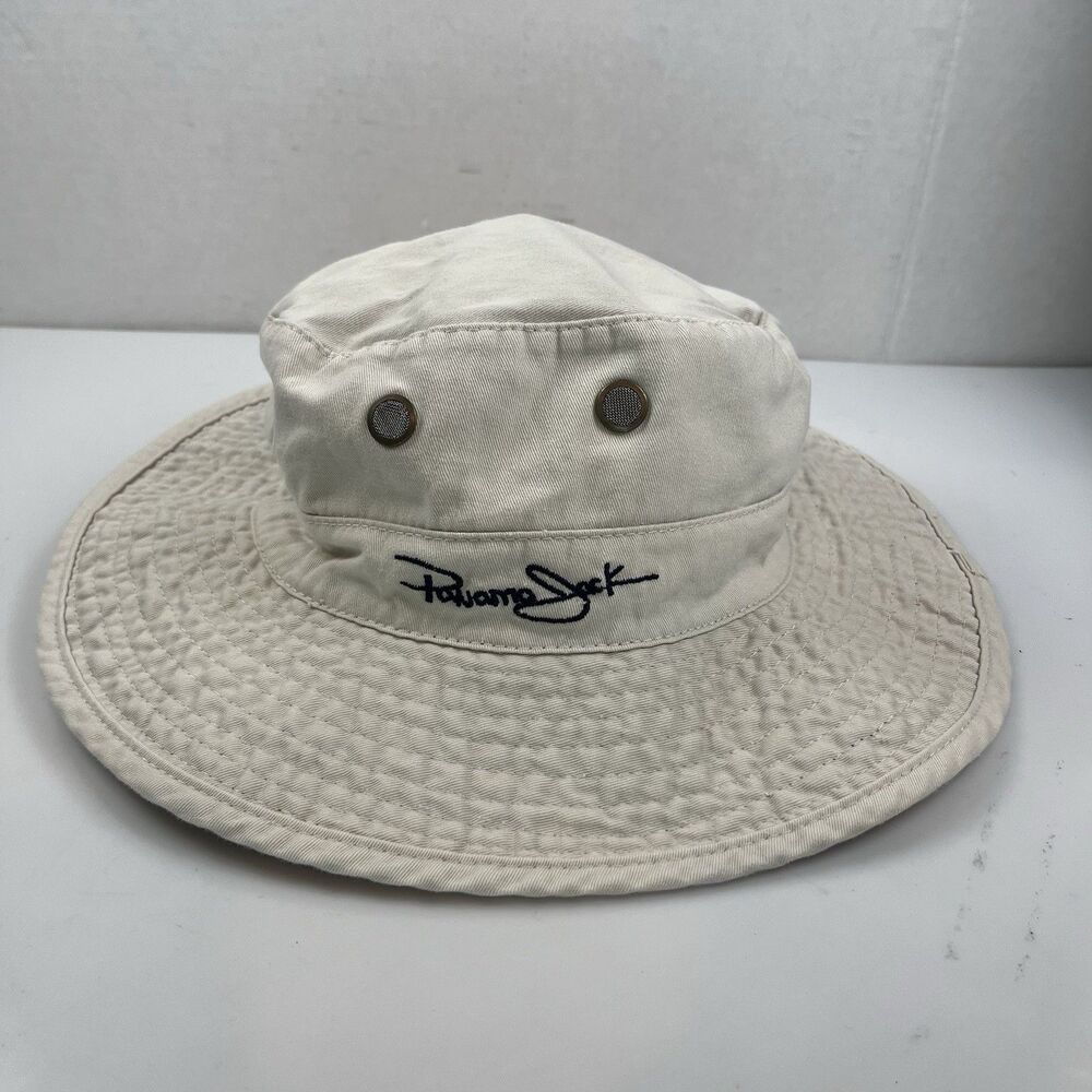 Panama Jack Bucket Hat Mens Medium Beige Original Boonie Fishing Packable